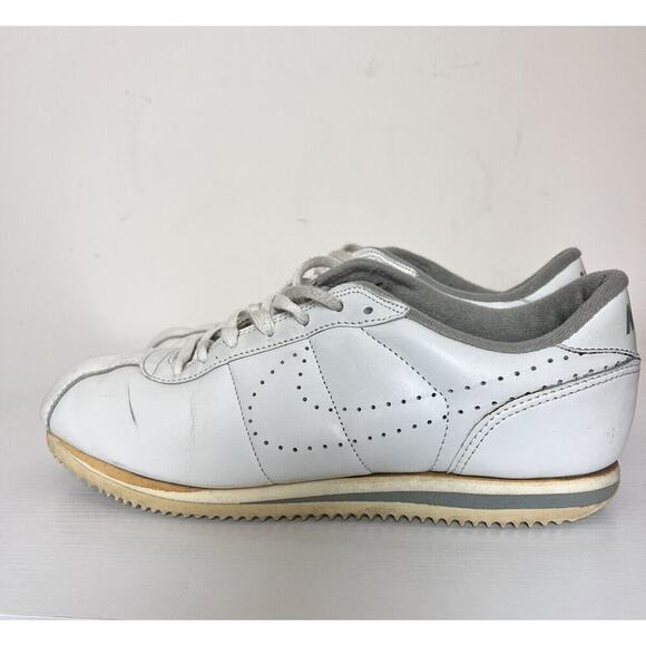 Nike Leather Cortez Perf 1988 Size 8.5 Mens White Grey Shoes - Picture 4 of 12